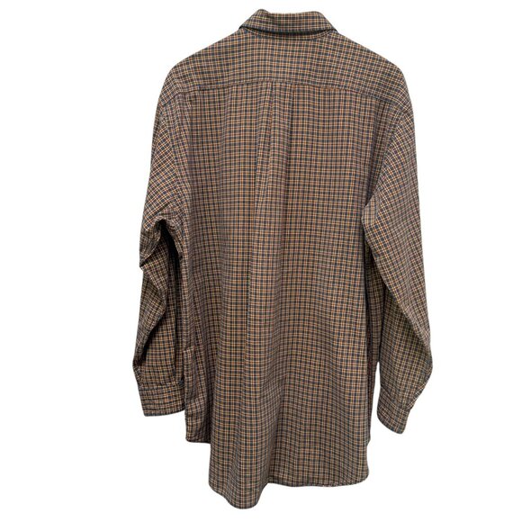 Abercrombie & Fitch Mens Shirt Medium Blue Plaid Long Sleeve VTG Preppy Y2K - Picture 6 of 12